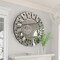 Round Wall Mirror for Living Room Large Elegant Silver Glass Mirror Home Decor